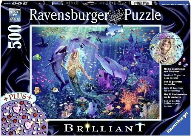 RAVENSBURGER. 500 PCS. Charming Mermaid BRILLIANT. ITEM NR.14993. NEW