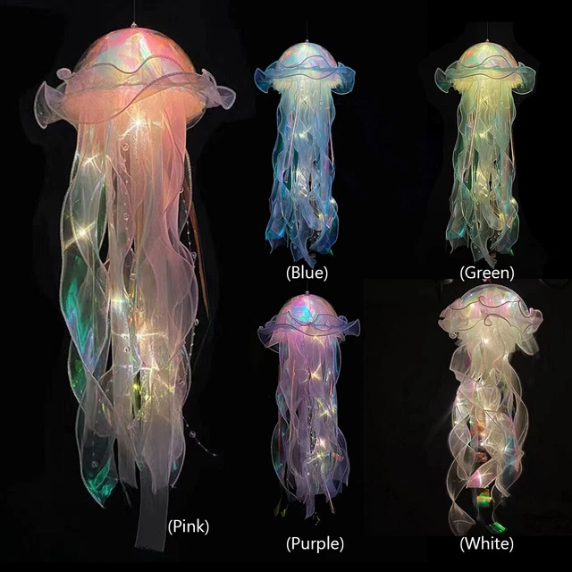 JELLYFISH CREATIVE DECORATION Lamp Sleeping Warm Light LED Bulbs Gifts ...