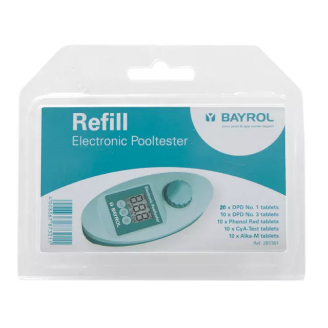 Recharge pour testeur électronique eau piscine Electronic Pooltester - BAYROL.