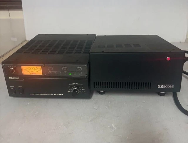 ICOM IC-2KL HF帯500Wリニアアンプ ＋ 電源IC-2KLPS ICOM IC-2KL 500W Linear Amplifier For HF HAM BANDS + ICOM