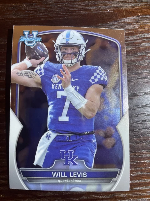 2022 Bowman Chrome U Will Levis #5 Tennessee Titans/Kentucky Wildcats