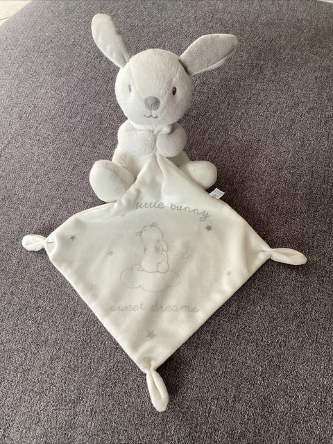 O/ Doudou simba toys lapin blanc gris my little bunny sweet dreams mouchoir