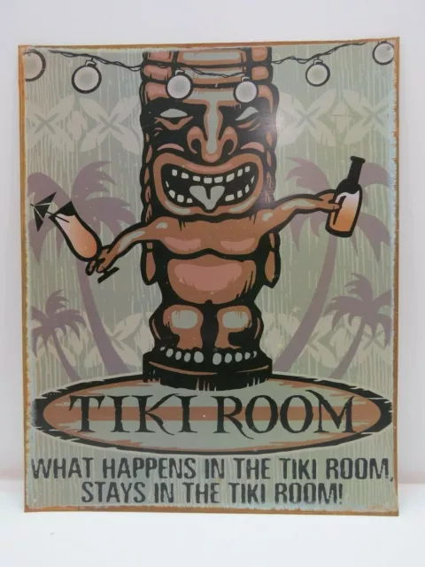 "Tiki Room" Steel Metal Sign 12 x 18 inch - (B4C284)