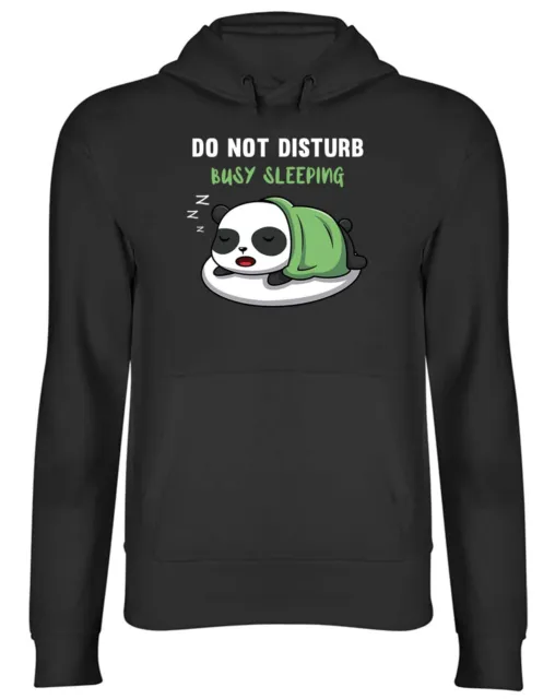 Funny Sloth Hoodie Mens Womens Do not Disturb Busy Sleeping Top Gift