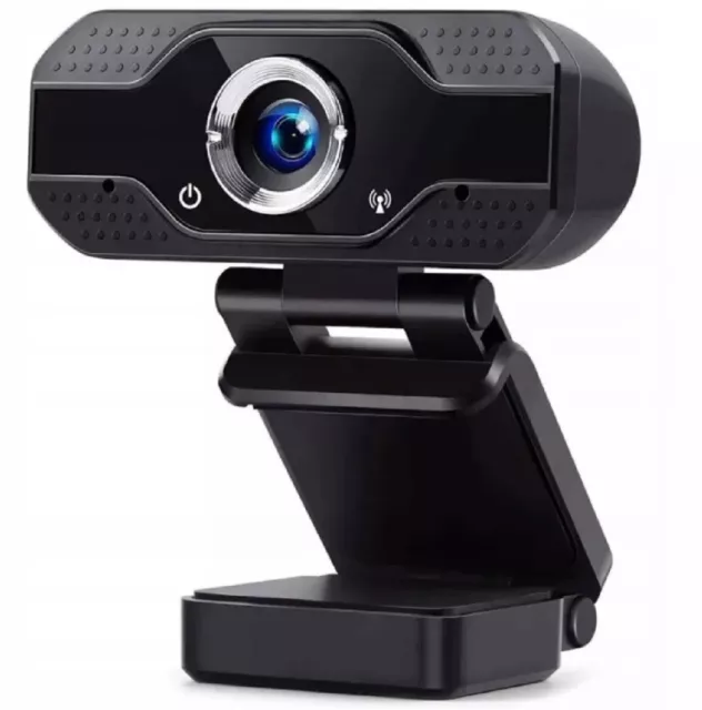 Webcam Full HD 1080p con Microfono per PC Fisso Computer Notebook USB Skype Zoom