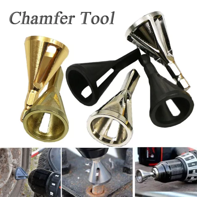 Chamfer Bit TOP Deburring Drill Repairs Damaged Bolts Remove Burr Tools