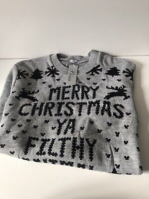 Home Alone 'Merry Christmas Ya Filthy Animal' - Ugly Xmas Jumper Sweater