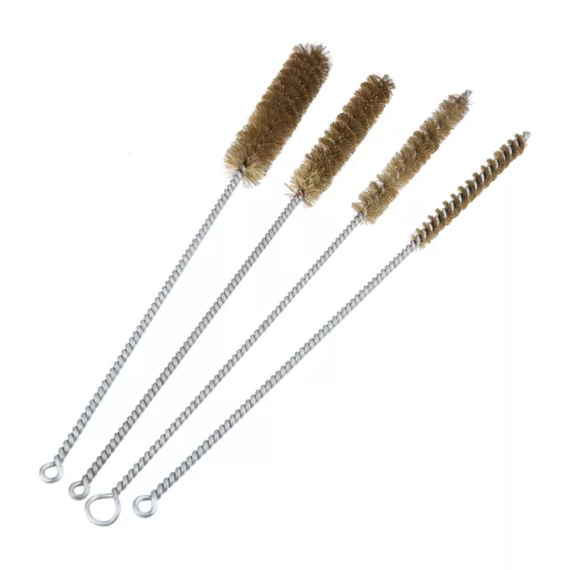 Brass Metal Brass Wire PipeTube Brush Cleaning Polishing Dust Rust Removal Round