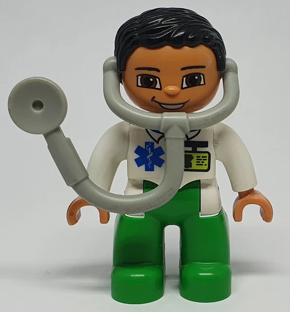 Lego Duplo 1 x Arzt mit Stethoskop Figur Zubehör Arzt Krankenhaus