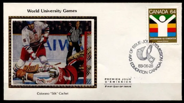 Eishockey. Int. Universiade 1983, Edmonton. FDC. Kanada 1983