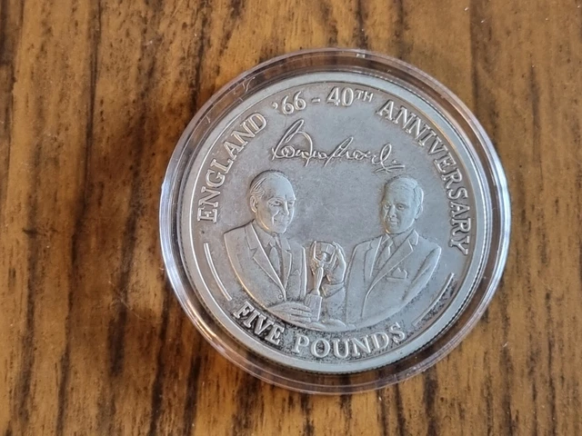 2006 Gibraltar silver proof Five Pounds £5 Coin 28g 1966 World Cup England Win