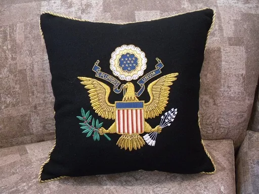 Great Seal Presidential Top Quality Embroidered Pillow - Great Gift Item!