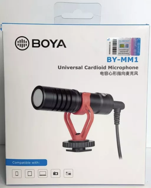 BOYA BY MM1 Cardiod Shotgun Microphone MIC Video for Smartphone DSLR cameras