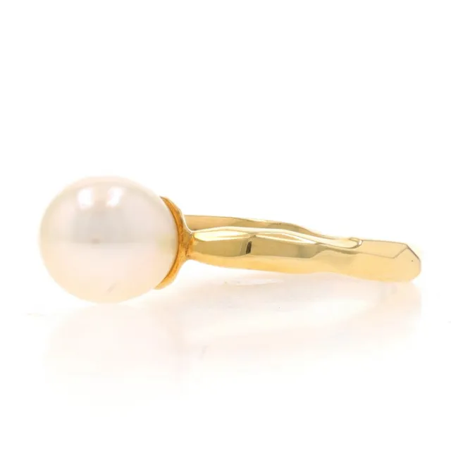 Mimi So Cultured Freshwater Pearl Solitaire Ring - Yellow Gold 18k 3