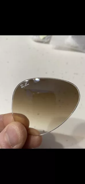Ray Ban Aviator lenti di ricambio marroni grado nuovissime 58-14-145
