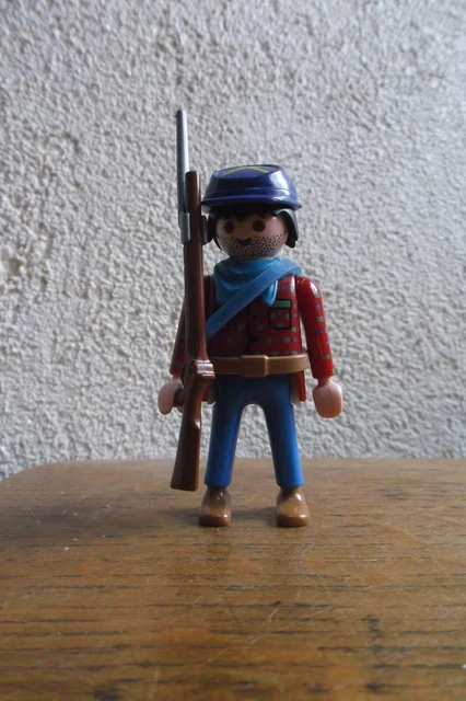 Figurine PLAYMOBIL Western – Officier De Cavalerie Sudiste Ou Nordiste – Occasion