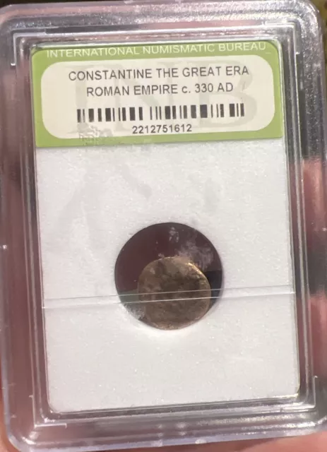 Constantine The Great Era Roman Empire Coin, c. 330 AD, INB Slabbed