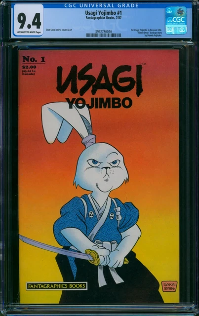 Usagi Yojimbo #1 ⭐ CGC 9.4 ⭐ 1ST PRINT Stan Sakai Fantagraphics Comic 1987