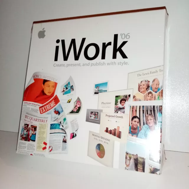 NEW & SEALED Apple iWork '06 Software Retail Package - (MA222Z/A) Genuine NOS