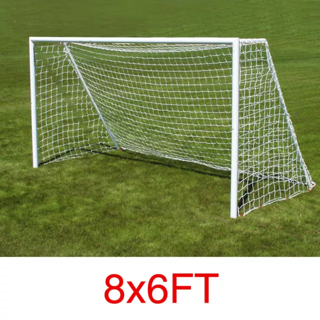 8x6ft Soccer Football Goal Post Net For Outdoor Sports White(Only Net)