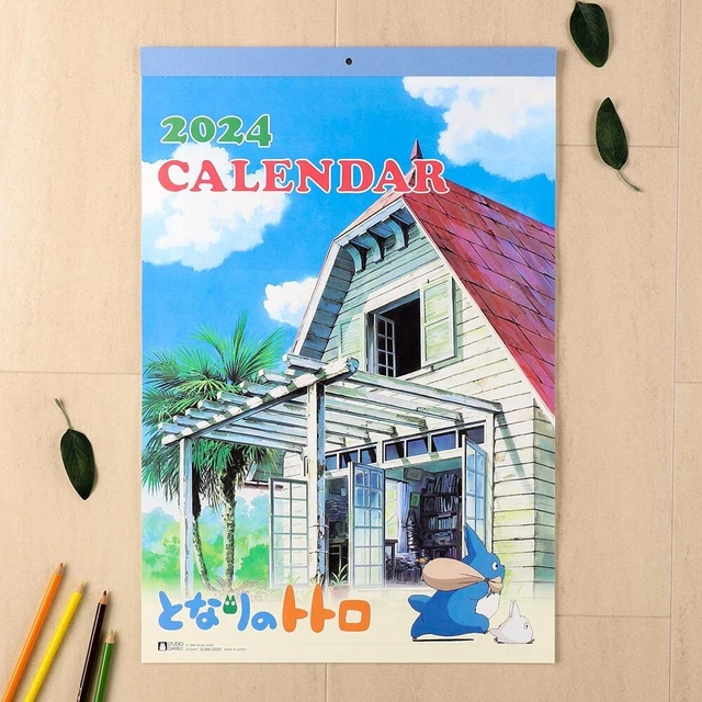 STUDIO GHIBLI MY Neighbor Totoro Calendar 2024 Monthly Wallmounted 13