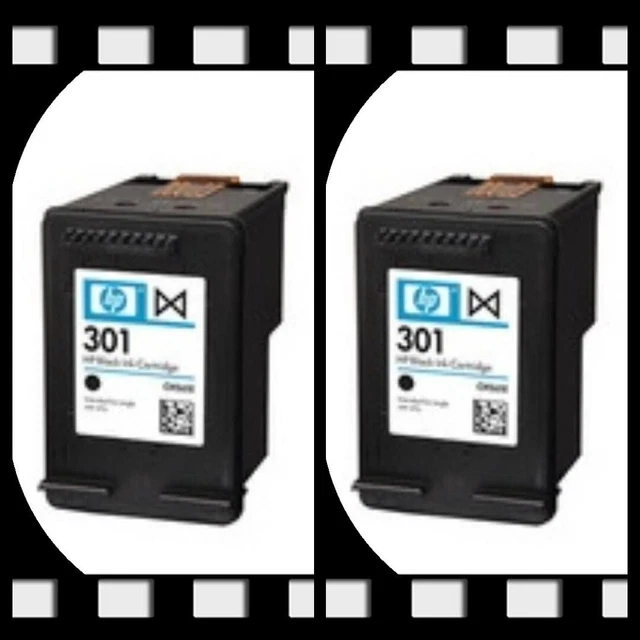 2 X Cartucce Originali Rigenerate  Hp 301 Bk 