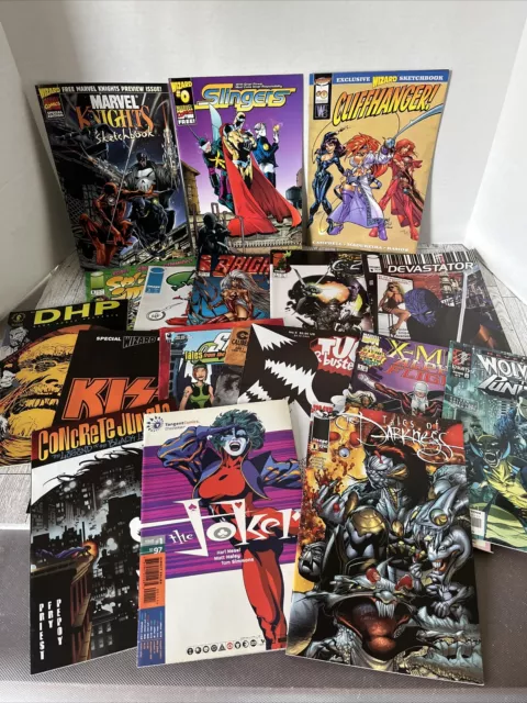 Lot of 19 Assorted 1990s Comic Books Wizard Marvel Tangent Image SIG Dark Horse