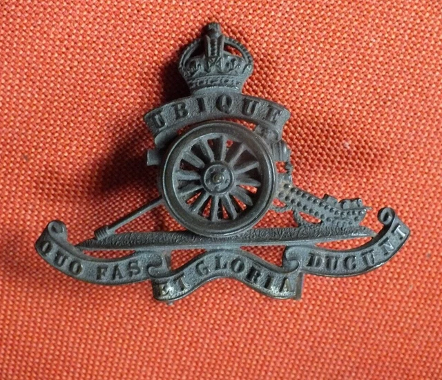 THE ROYAL ARTILLERY ~ British Army Military Cap Badge Ww1 Unusual ...