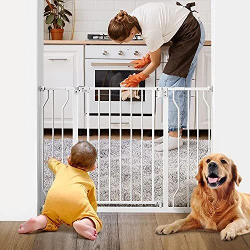 Ciays 29.5” to 45.3” Baby Gate for Stairs Doorways and House 30” Height Extra...