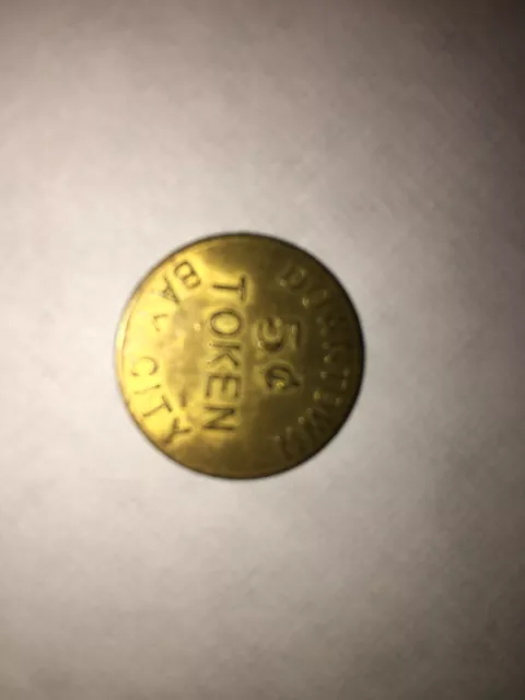 vintage Bay City, Michigan Downtown 5¢ Token Coin