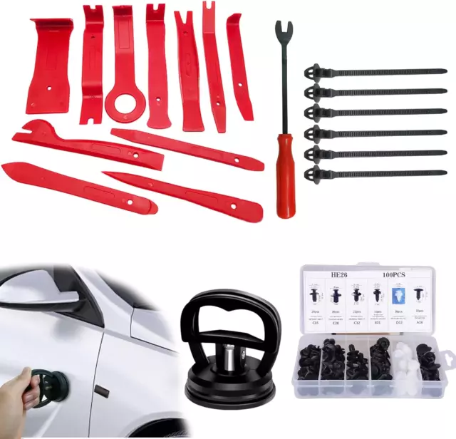 119 Pezzi Auto Strumento Di Rimozione Kit, Smontaggio Pannelli Con Clip per Auto