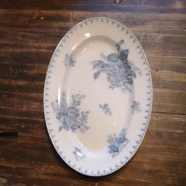 Sarreguemines Modèle Flore Grand Plat Ovale 36.5cm
