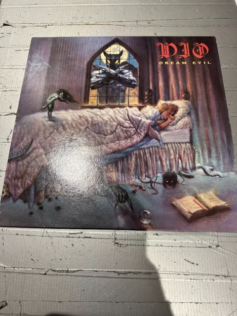 Dio - Dream Evil LP. 1987 UK 1st Press. Textured sleeve A1/B1 EX+ Cover NM VINYL