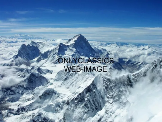 Majestic Mount Everest 12X16 Photo Poster Mountain Climbers Supreme Challange