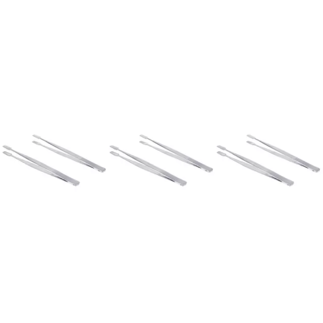 6pc Stainless Steel Precision Stamp Tweezers - Anti-Static Collector Tools-CQ