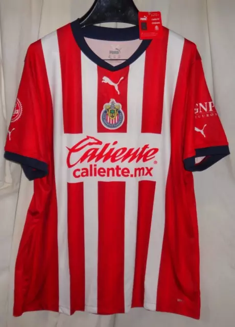 PUMA CHIVAS Soccer Futbol GUADALAJARA MEN'S Size XXL  HOME JERSEY 2022/23 New