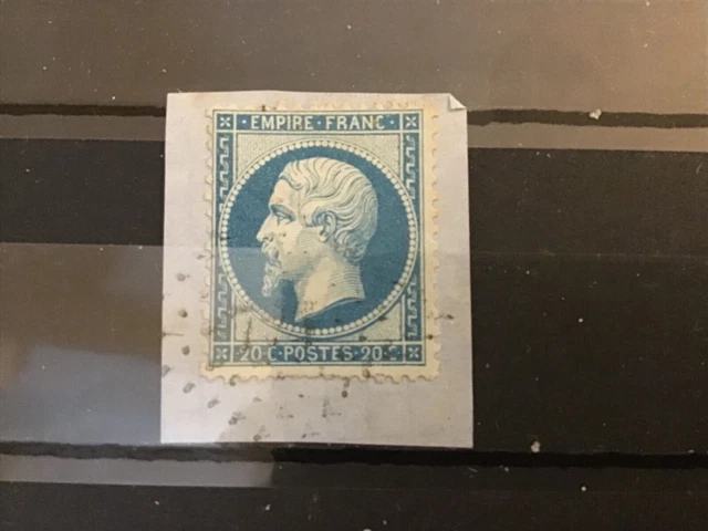 Lot 69 timbre de France type Napoleon III n°22 obl losange GC 
