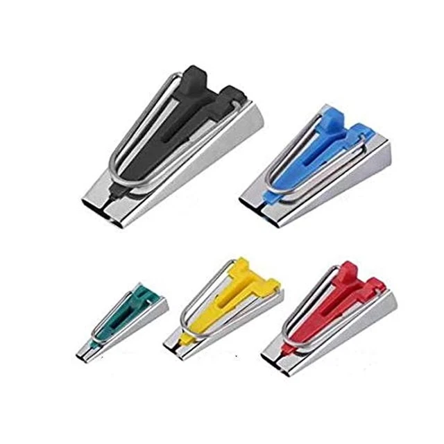 Sew-Link Set Of 5 Size Fabric Bias Tape Maker Tools 6Mm 12Mm 18Mm 25Mm 50Mm Fa