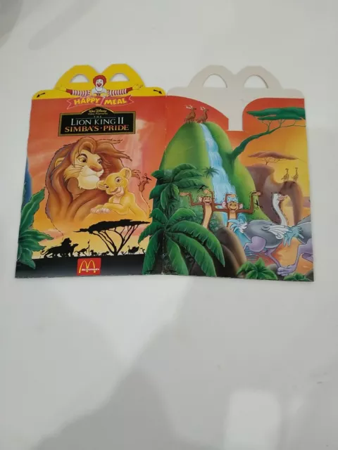Lion King MCDONALDS HAPPY MEAL BOX - Art - Toy Collectors Advertising