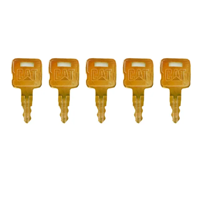 5pc Ignition Keys NEW golden CAT For Caterpillar Heavy Equipment #5P8500