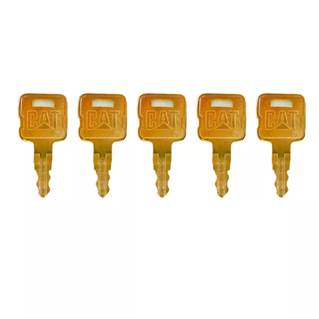 5pk Ignition Keys NEW golden CAT For Caterpillar Heavy Equipment #5P8500
