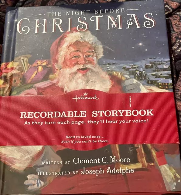 The Night Before Christmas Recordable Story Book Hallmark 2009