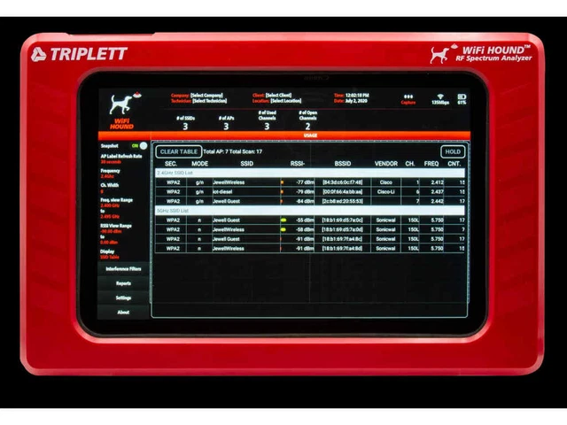 Triplett Wi-Fi Hound 2.4GHz and 5GHz RF Spectrum Analyzer