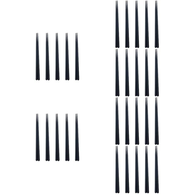30 coppie bacchette hexagons pratiche bacchette sushi anti-scalding per il