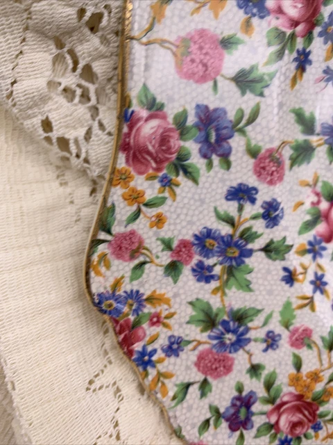 Beautiful! Royal Winton Grimwades Old Cottage Chintz Square Dinner Plate 10 inch