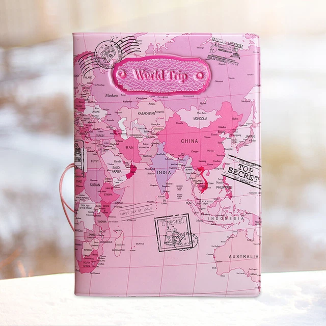 Porta Passaporto Con Blocco RFID | Per Documenti E Carte Di Credito | Verde 14.8x10.5cm | Con Etichetta Bagagli - Foto 4