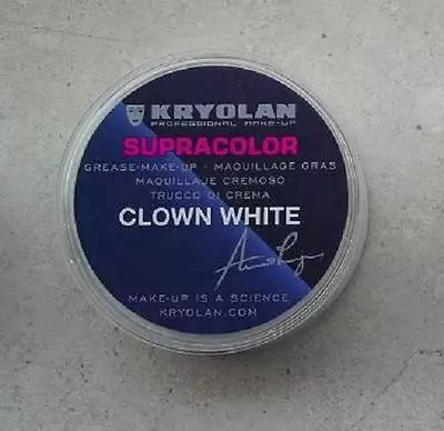 KRYOLAN SUPRACOLOR BIANCO CLOWN 20 ml 30 gr white cialda trucco teatrale