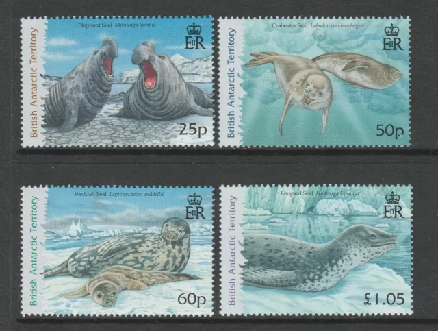 British Antarctic Territory 2006 Seals set SG 448-451 Mnh.