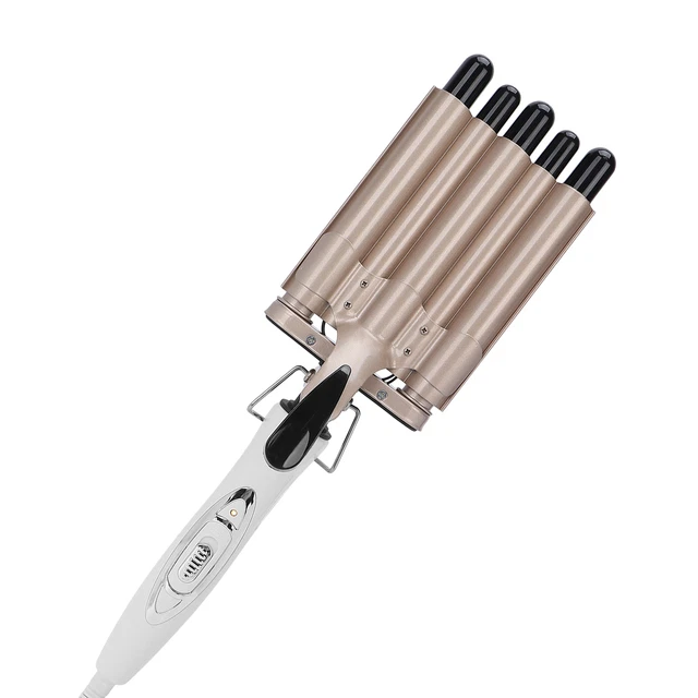 5 Barrel Fer à Friser Baguette Cheveux Waver Température Réglable Cheveux
