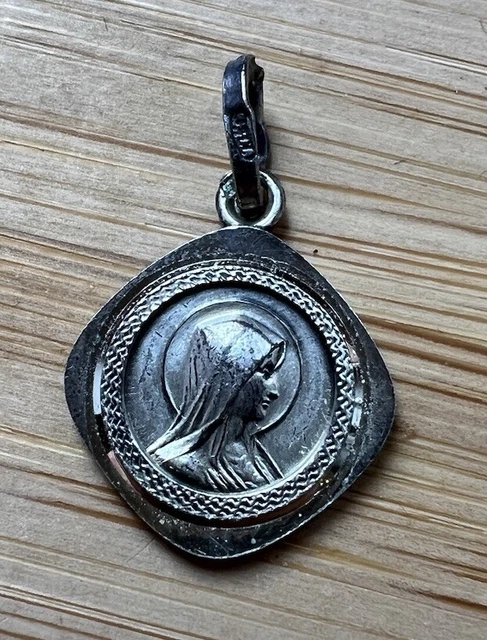 Médaille Religieuse Ancienne En Argent 925 (1830) - Réf A15 - Occasion